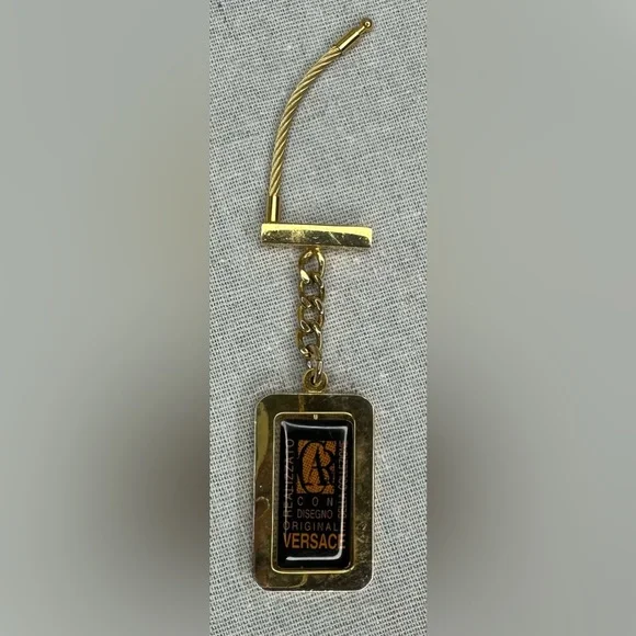 Versace Gold Key Chain, Versace della collezione Metal Keychain - Keyring - Picture 2 of 6